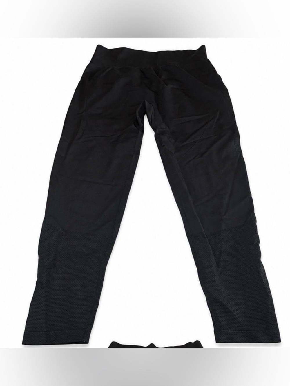 Amazon Black Textured Athletic Leggings Women's
Size XL High Waist